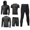 Men's 5-Piece Quick-Dry Sports & Fitness Set: Gym, Running, Basketball - All Seasons