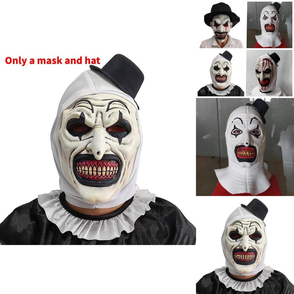 Enge clown latex masker Halloween feestkostuum accessoire voor cosplay en thema-evenementen