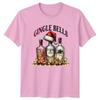 Gingle Bells Gin Christmas Holiday Unisexs Unisexs Graphic Tee