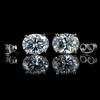 12.8 Ct Synthetic White Moissanite Oval Cut CERTIFIED Earrings Pair For Her