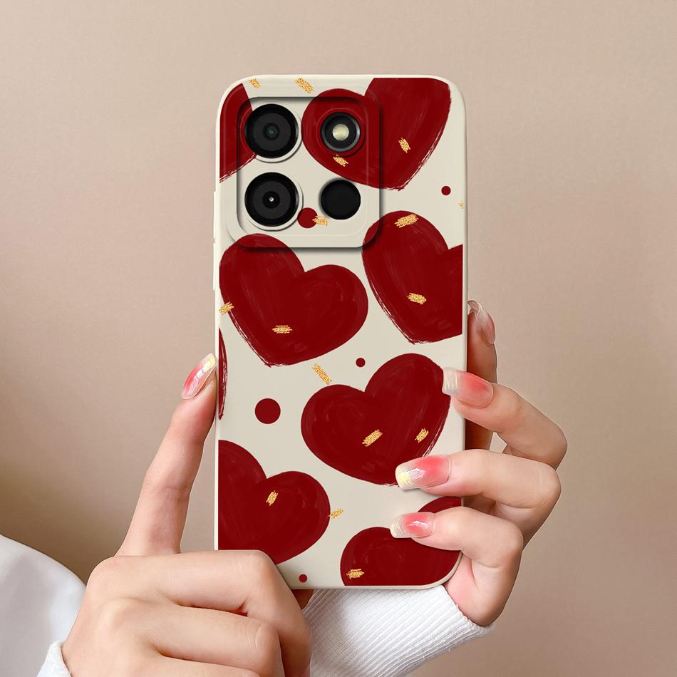 For Itel A60 A60S Case Cute Design Soft Liquid Silicone Shockproof Bumper For Itel A60 S Camera Protection High Quality Fundas