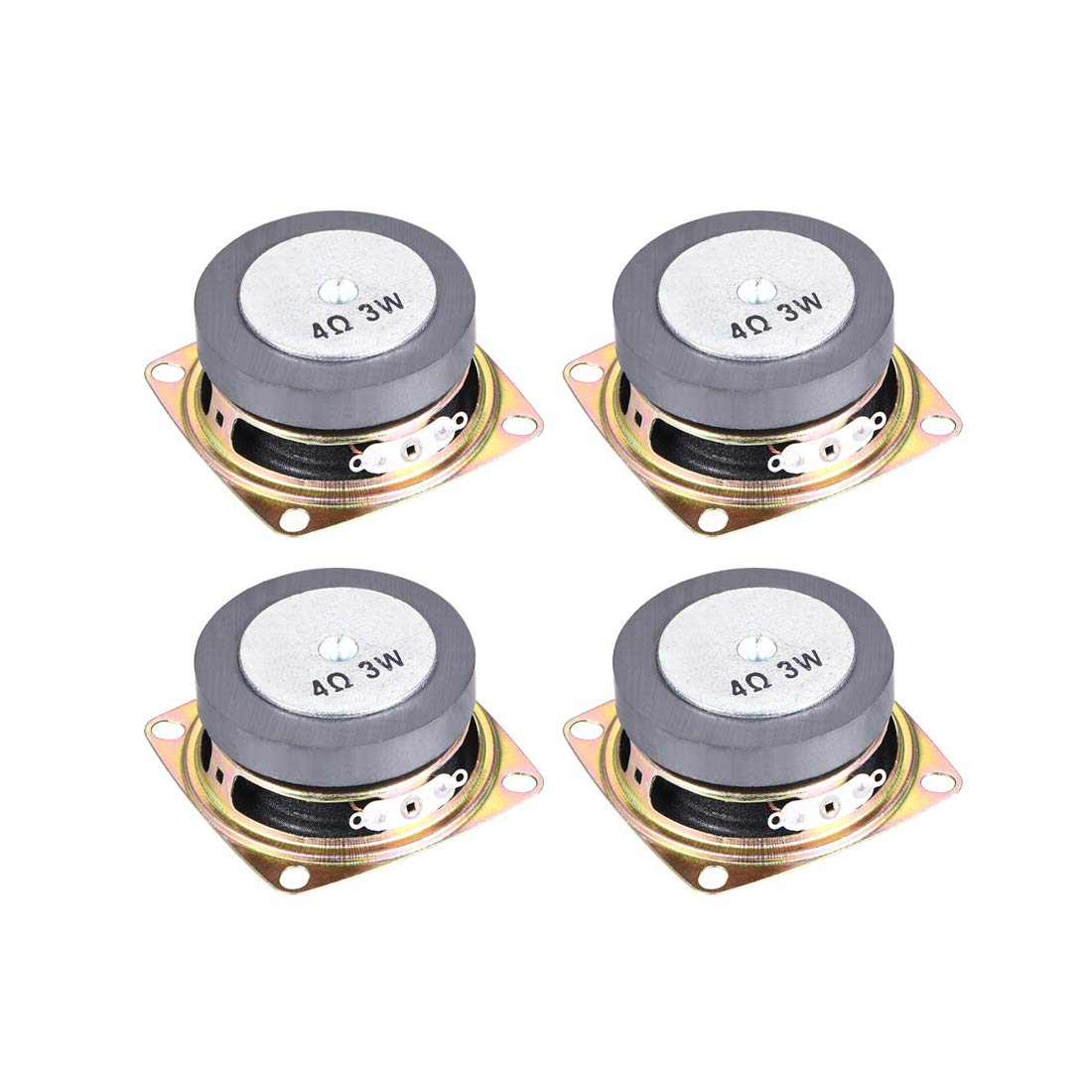 

uxcell Audio DIY 3W Power 52mm 4pcs Speakers, Compatible, Consumption, Diameter, 4Ohm,