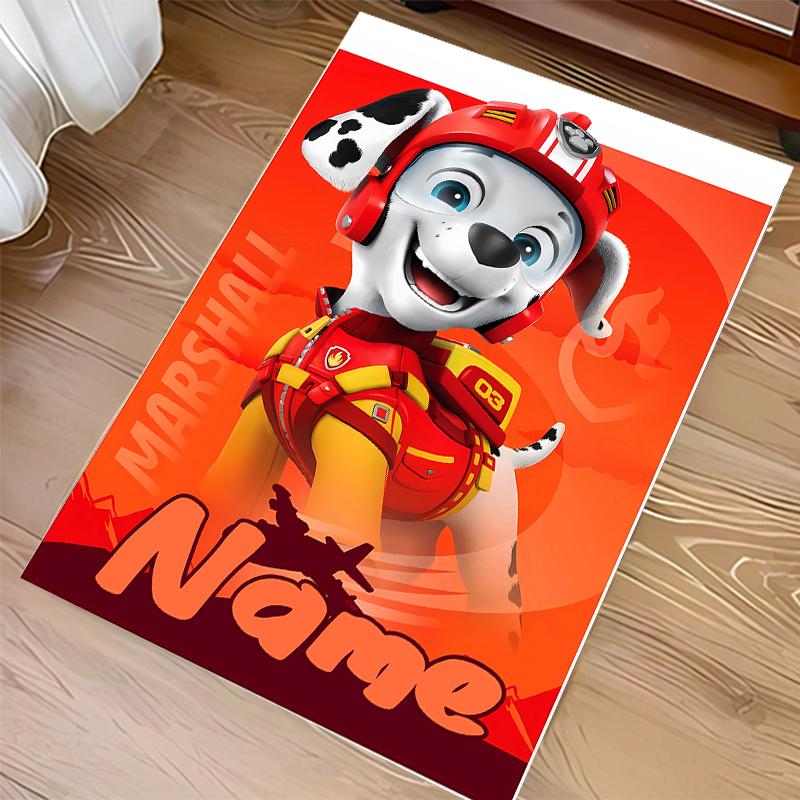 Custom personalization Paw Patrol Print Area Rug - Soft, Washable Non-Slip Indoor Mat,Living Room,Home&Office Decorative Rug