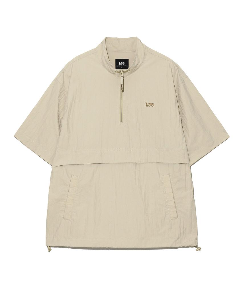 Lee Nylon Short Sleeve Anorak Light Beige