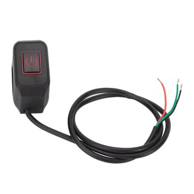 Interruttore Manubrio Moto 22mm Pulsante di Controllo Impermeabile Universale per FaroRosso
