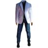 MKYOKO Men's 16 Scale Figure Accessory White Suit Set