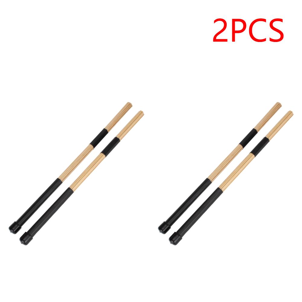 1-5Pair 40cm Drumming Sticks Brush Professional Bamboo Percussion Drum Stick Brushes  Musical Instrument Rod Accessories Parts