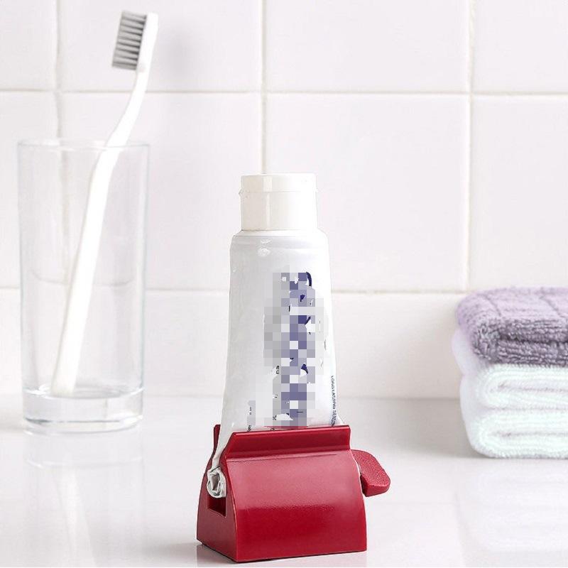 Automatic Toothpaste Dispenser Toothbrush Holder Wall Mounted Toothpaste Squeezer Rolling Tube Squeezer Bathroom Accessories Set