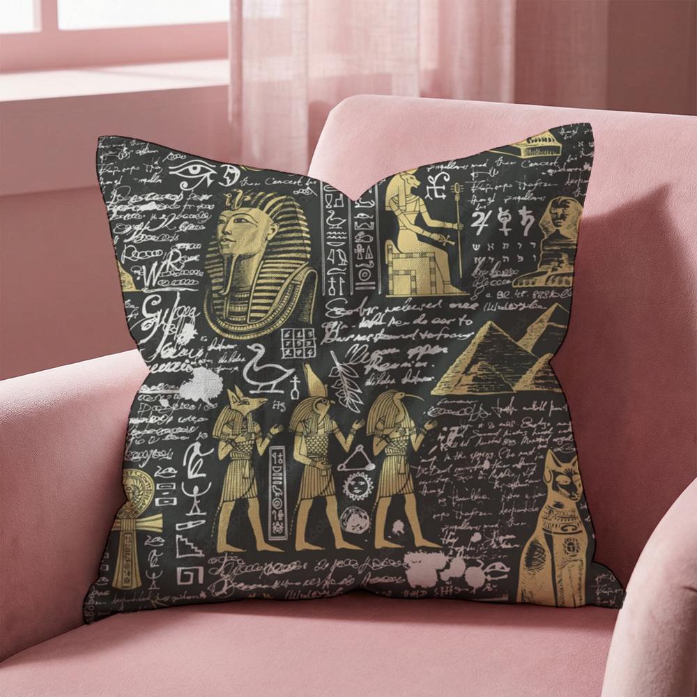 Antike Ägyptische Kissenhülle Mehrzweck-Kissenbezug für Zuhause & Auto - Wendbar, Weich & Langlebig für den täglichen Gebrauch