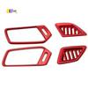 A03E-For Honda Accord 2018- Interior Dashboard Air Vent AC Outlet Covers Trim Red