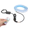 1.8m Flexible Car LED Light Strip with Remote Control Universal 12V 5W RGB Colorful for Front Bonnet