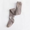 White Knit Girls' Leggings & Tights Set with Bow - Baby Bodysuit, Base Layer, Socks for Spring & Autumn