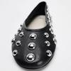 Damen Frühling Echte Leder Loafer Flache Casual Ballerinas Bequeme Gehen Kleider Schuhe Trendige Alltagsschuhe