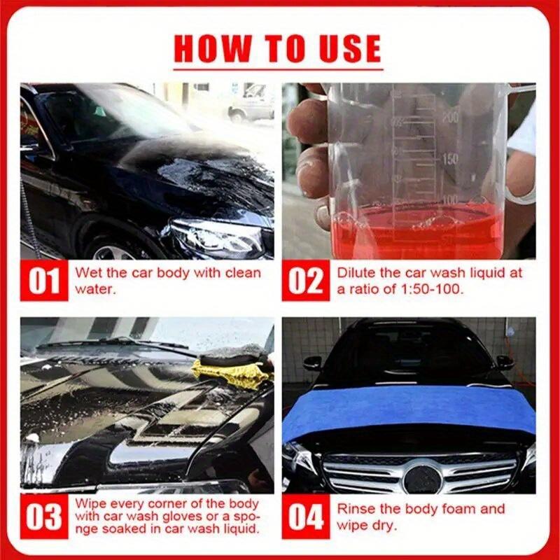 300ml Concentrated Car Wash Liquid Auto Foam Wash Wax Super Foam Automotive Shampoo Vehicle Cleaner for Car Washing Supplies