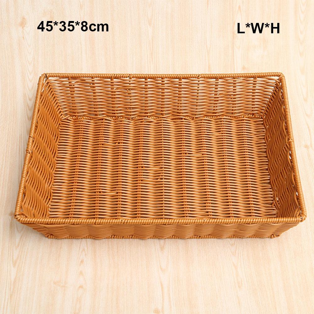 Hardness Rattan Wicker Woven Serving Baskets Handwoven Rattan Basket