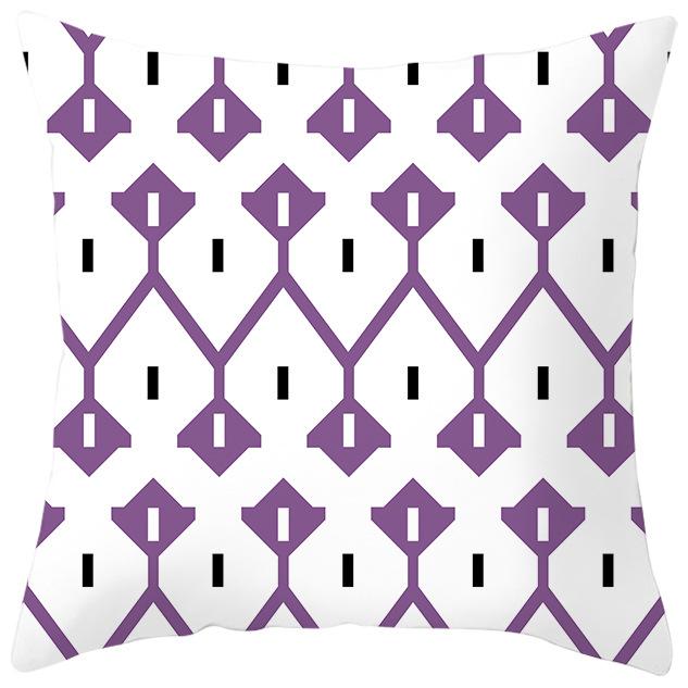 Ethnic Style Four-color Geometric Pillow Cover Car Sofa Pillow Cushion Cover
