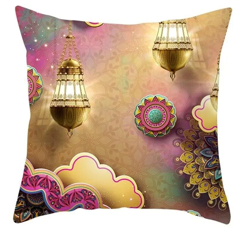 Eid Pillow Cover Ramadhan Karim Cushion Cover Home Decor Islamic Muslim Eid Cushion Cover Eid Decoration