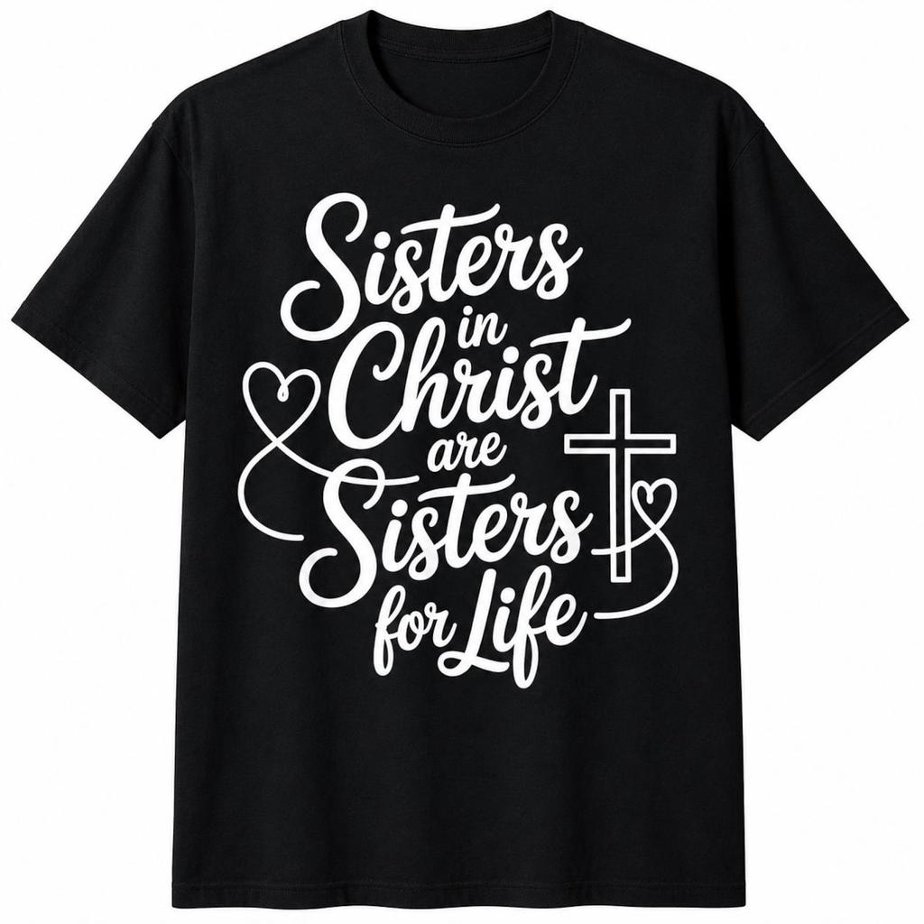 Sisters in Christ Shirt, Christian Sisterhood Tee, Faith Based Gift