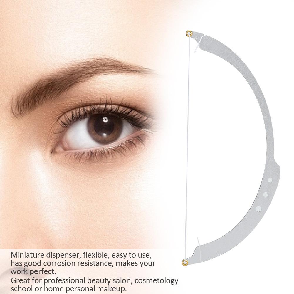 Microblading Line Marker Ruler Eyebrow Tattoo Measuring Tool With 10pcs Thread Lines (Black)