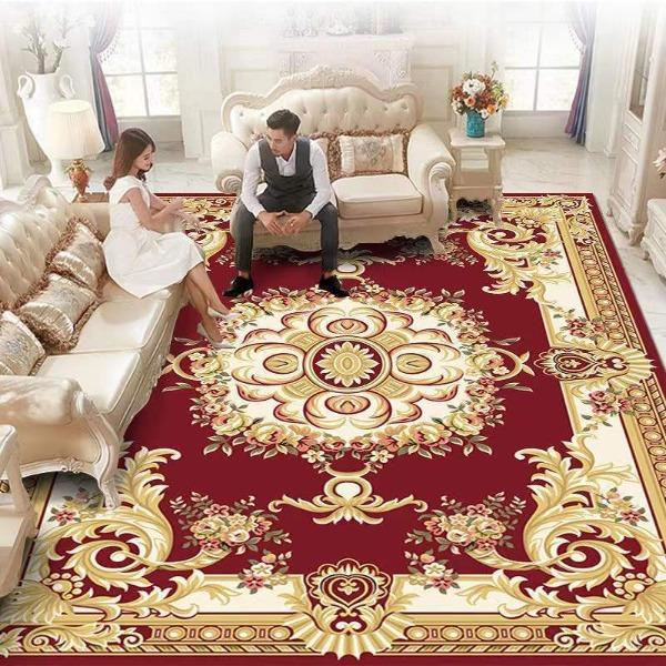 

European Style Living Room Carpet Sofa Coffee Table Carpet Large-area Household Bedroom Bedside Carpet 180*260cm