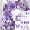 Butterfly Theme Balloon Set Birthday Wedding Party Background Arrangement Balloon Arch Set