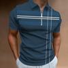 Short Sleeve Polo Shirt with Cartoon Baseball Print, Casual Sporty Style