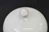 ROYAL COPENHAGEN White Fluted Half-Lace Sugar Pot Denmark Vintage Rare