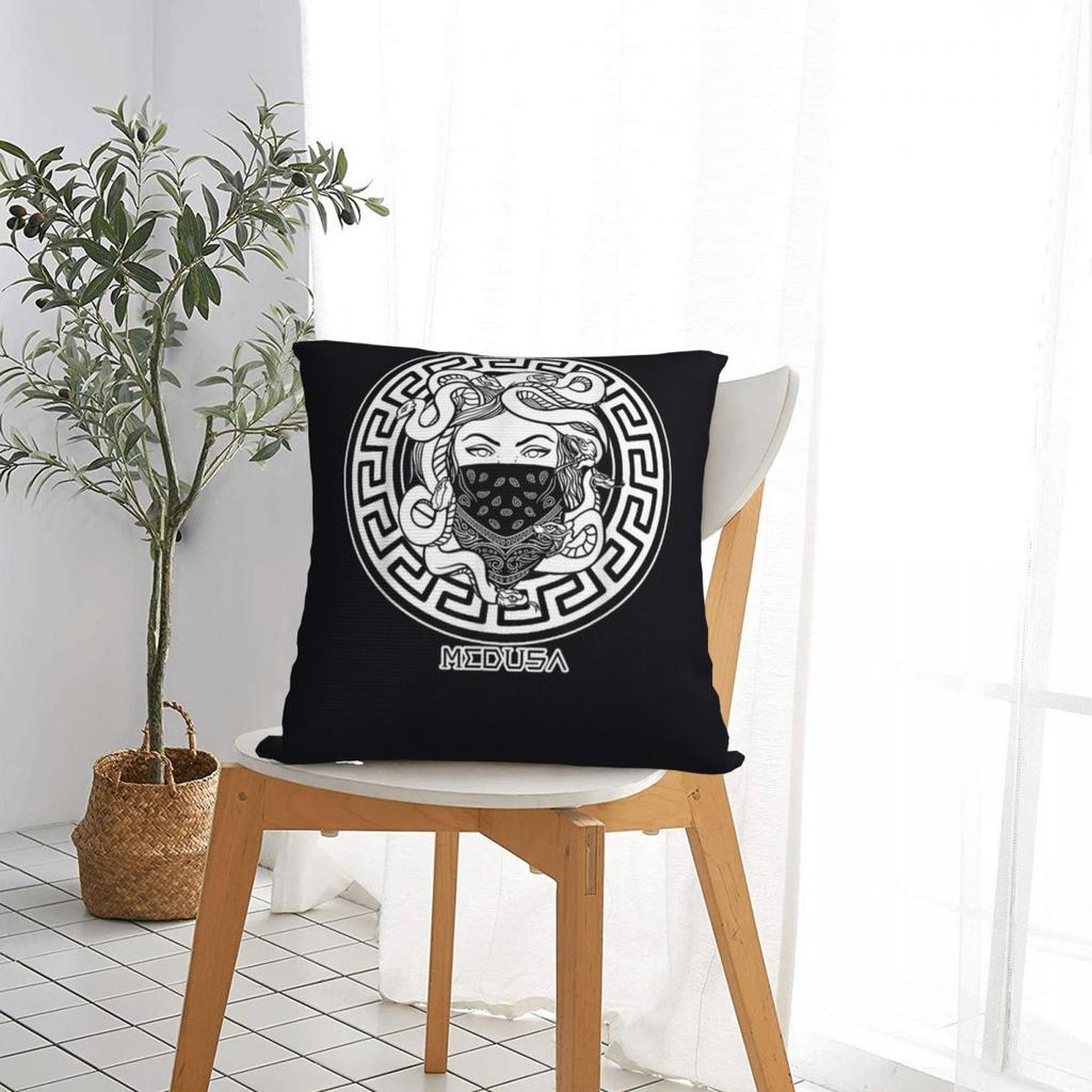 Medusa Nacient Greek Mythology Square Pillowcase Cushion Cover Pillow Case Throw Pillow Cover For Home Sofa Living Room