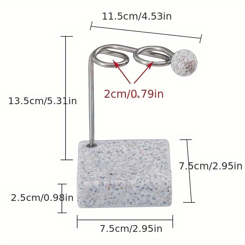 

Креативная подставка-держатель для зубных щеток с основанием из полимерного камня, нержавеющая сталь 304, многослотовый органайзер для ванной комнаты для зубных щеток, кистей для макияжа, бритв серый