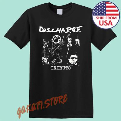 DISCHARGE Tributo Men's Black Size S-5XL