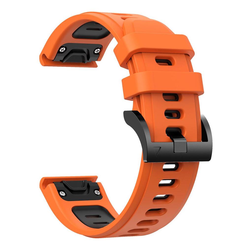 Zweifarbiges Silikonarmband mit Schnellverschluss für Garmin Fenix 8/7/7X Pro und Fenix Gen 2