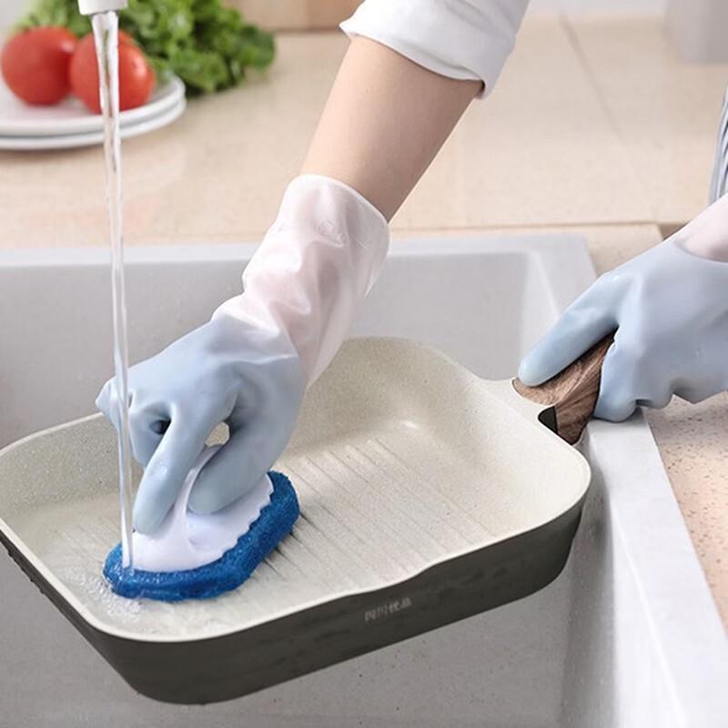 Durable Kitchen Dishwashing Rubber Gloves