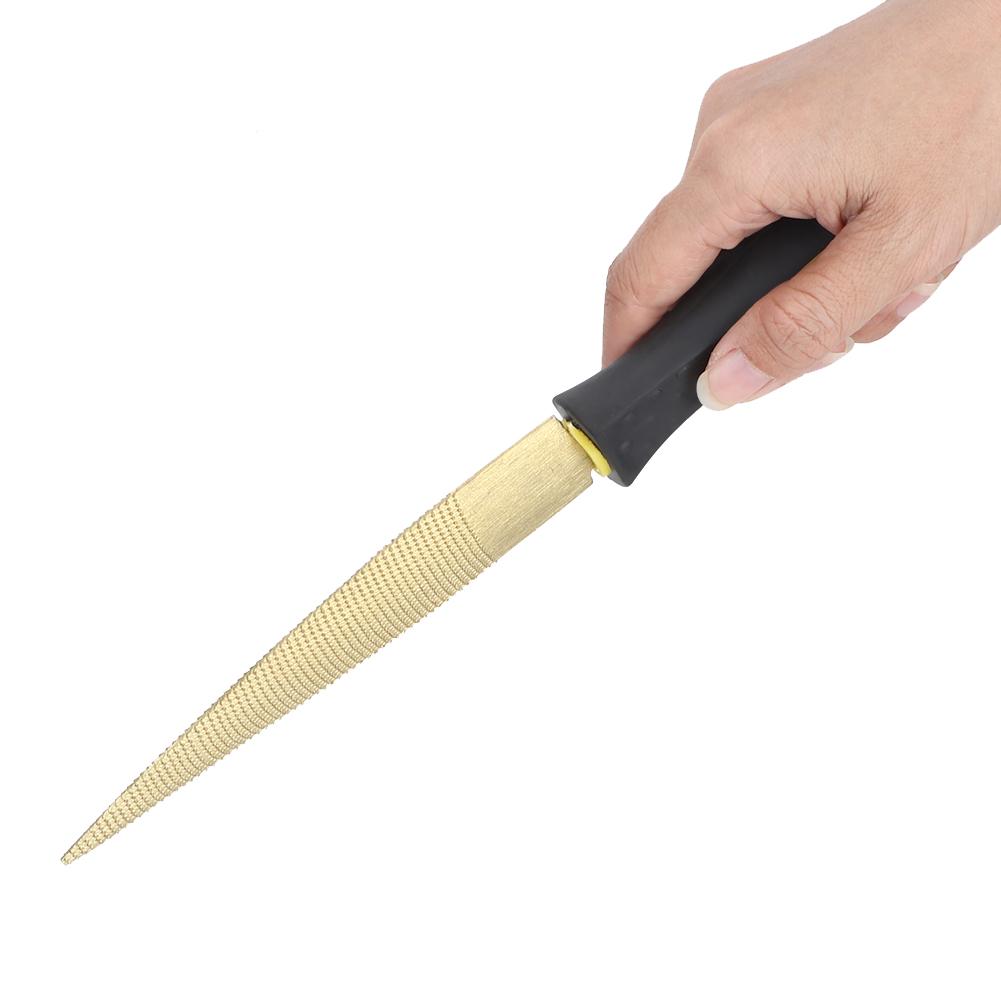 Trefil Gullfarget Konisk Trefil Rasp DIY Håndverk Snekker Trebearbeiding Skjæreverktøy Gullfil 6in