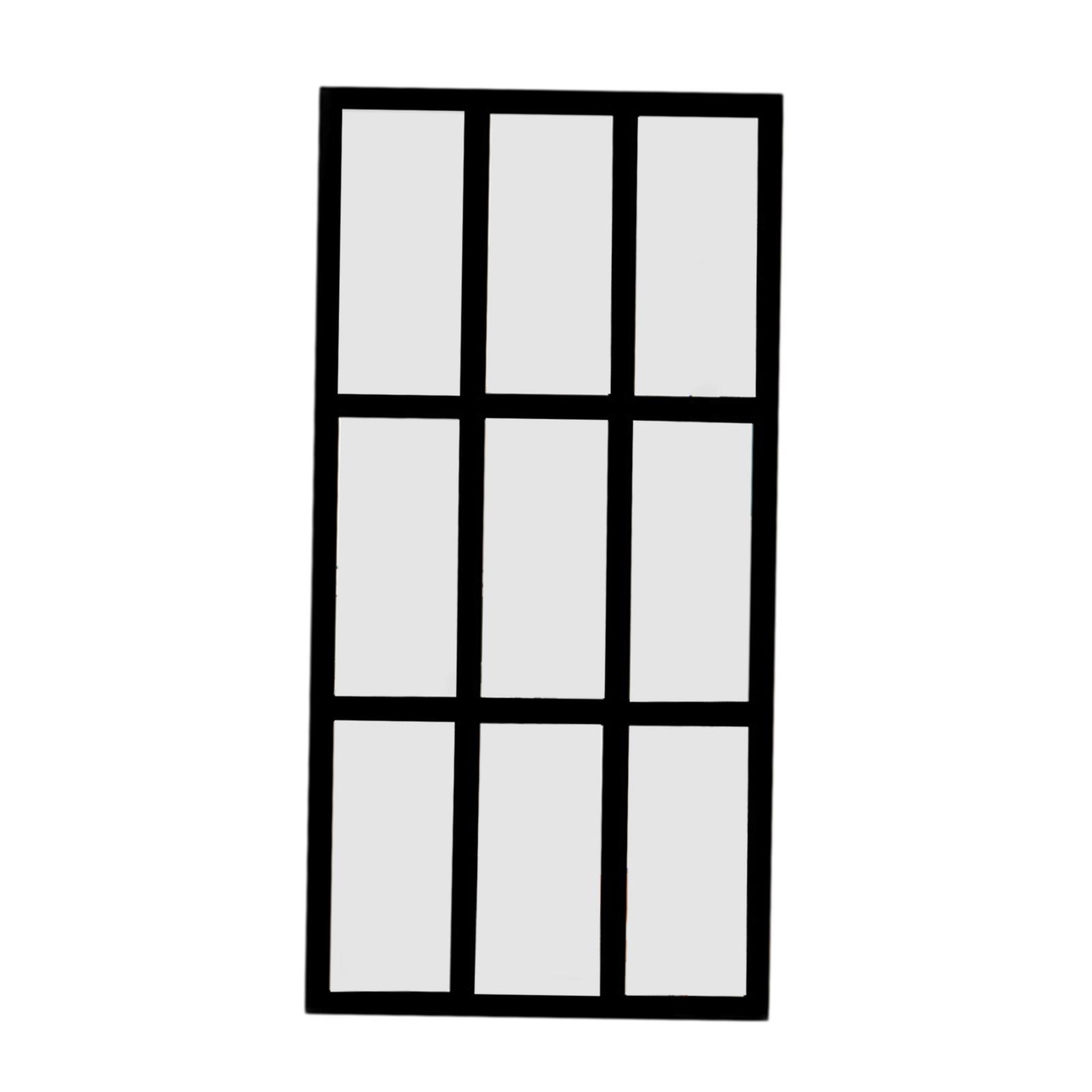 

Декоративне дзеркало на стіну Мінімалістичне дзеркало-вікно Настінний декор для вітальні Фермерського будинку Ванної кімнати Кухні Спальні чорний