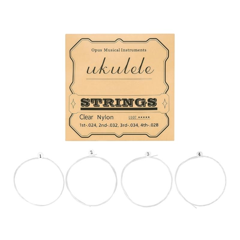 

Resilient Nylon Strings Perfect for Ukulele Delivering Clear Warm Tones and Long Lasting Performances with Simple Setup