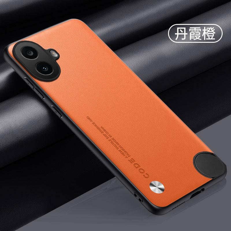 

Funda for Nothing CMF Phone 1 2 Pro Case Luxury Fiber Texture PU-Leather Protection Capa for Nothing CMF Phone1 Shockproof Cover NothingCMF Phone2Pro помаранчевий