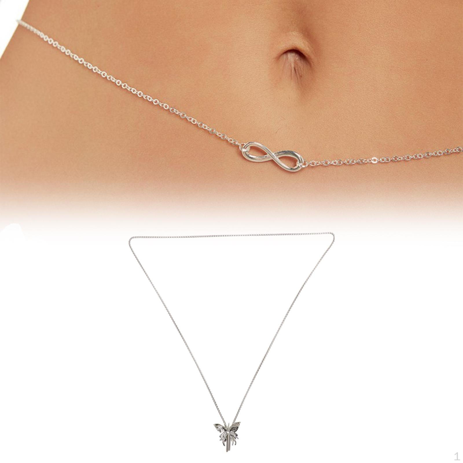 

Талия Цепочка Живот для Платье Джинсы Регулируемый Бикини Элегантный Металл Стильный Лето Style E