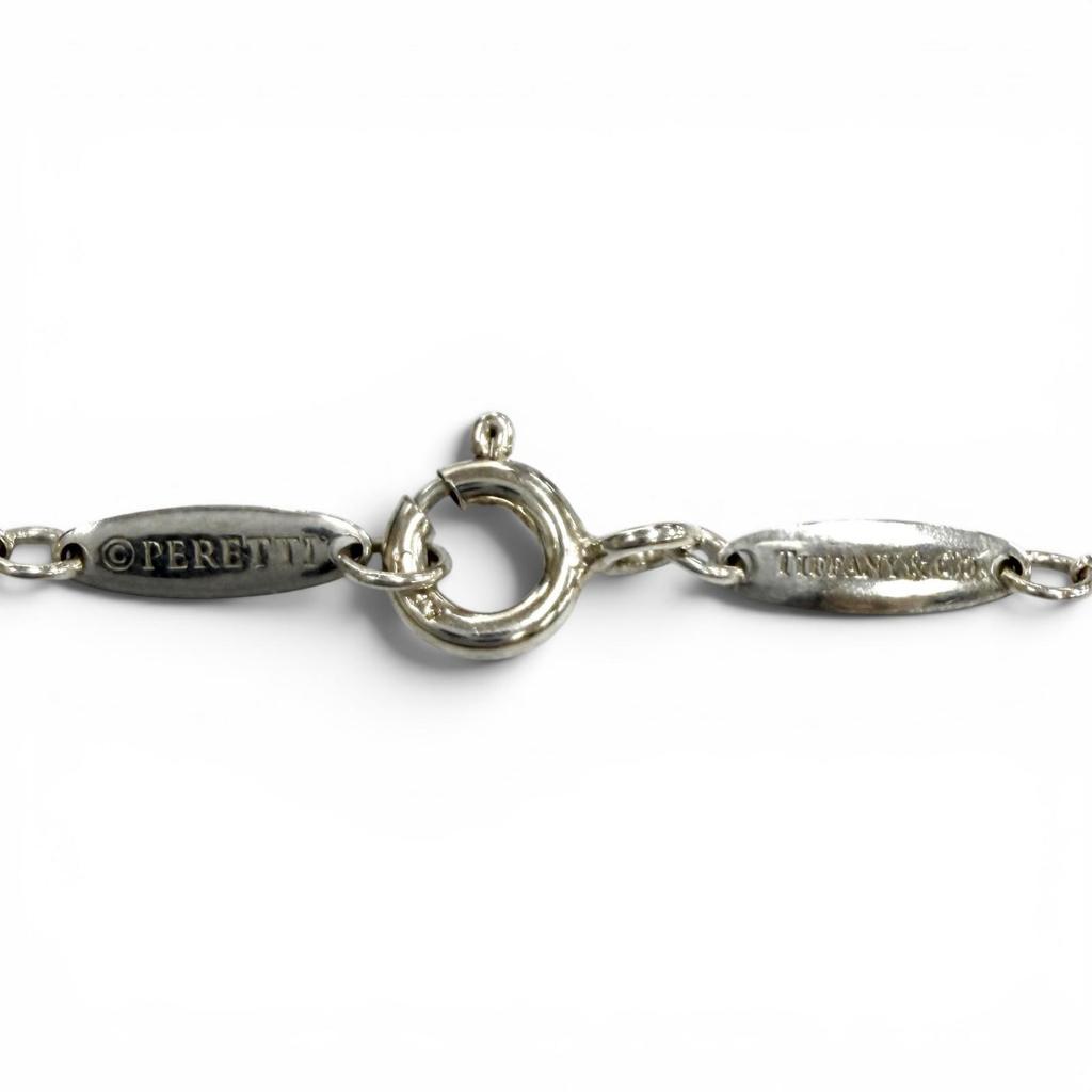 Great TIFFANY&Co. Necklace Open Heart Pendant Silver AG925 Women Used