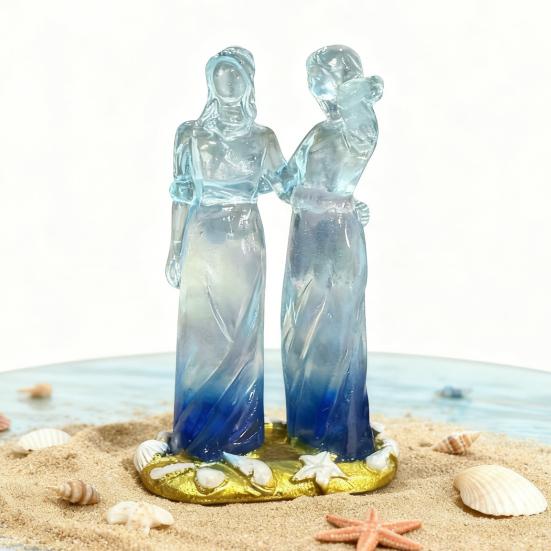 Freundschaftsfeier Skulptur Klar Geschnitzt Zwei/Drei/Vier Schwestern Statue Figur Dekoration Frauen Freunde Beste Freundinnen Weibliche Geburtstags-Weihnachtsgeschenke