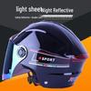 Dual Lens Electric Motorcycle Helmet, Four Seasons Universal, Class A Certified for Men and Women.