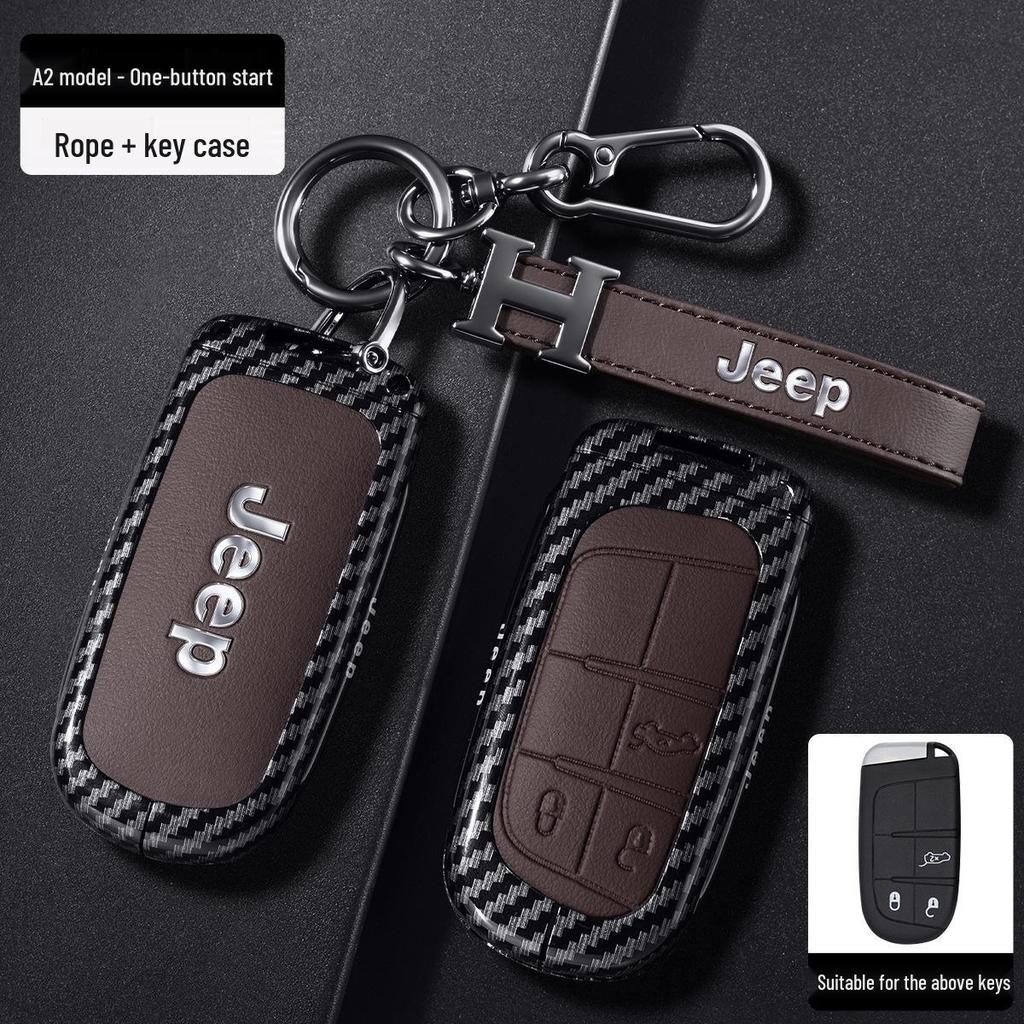 Jeep Key Case for Grand Cherokee, Renegade, Compass, Commander, and Cherokee