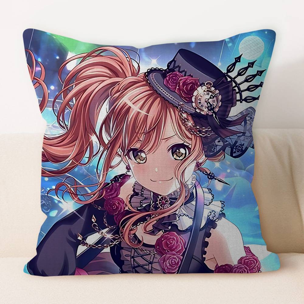 R-Roselia Anime Dekorative Raumästhetik Kissenbezug Heimdeko Schlafzimmer Sofa Bett Couch Kissenbezug 45x45