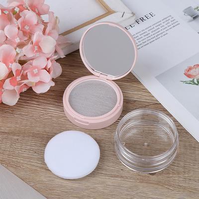 7 Estilos Tamiz Cosmético Vacío Frasco Suelto Contenedor Caja con Esponja Contenedor con Espejo Estuche