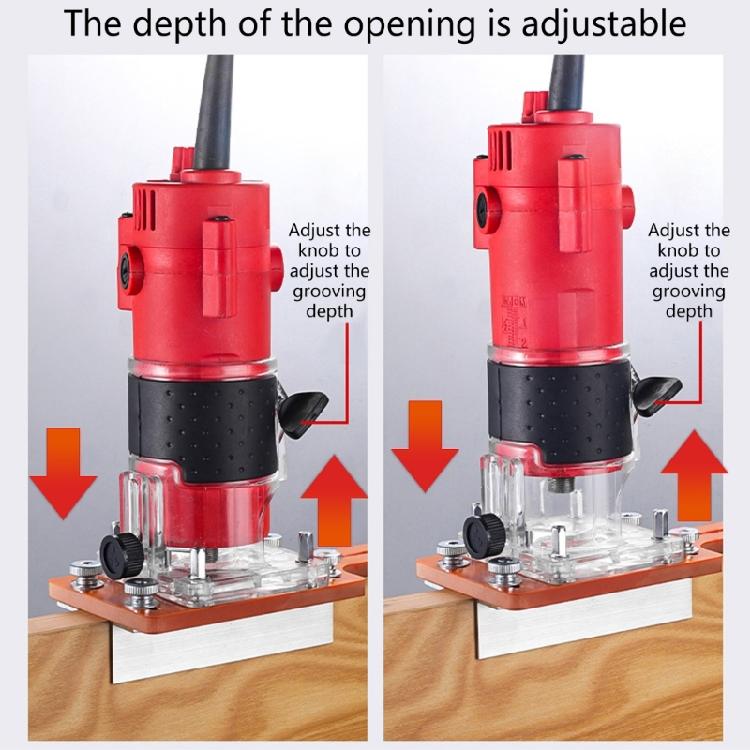 Engineer Grade Aluminum Router Table Plate With Positioning Buckle Adjustable Thickness For Trimmers Woodworking Project