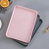Nordic Plastic Snack Kitchen Supplies Rectangular Serving Tray Tableware Dessert Plates Dinnerware