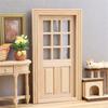 Antique Unpainted Miniature Door Model Figure For 1/12 Doll House Scene Decoration Kids Pretend Play Toy Accessory