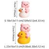 Vinyl Pig Vinyl Piggy Bank Pig Duck Riding Animal Pig Money Jar Good Luck Fall Protection Coin Saving Box Valentine's Day