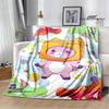 Lankybox Foxy Boxy cute Printed blanket picnic blanket Flannel Warm blanket Soft Cozy Blanket Home travel blanket Birthday Gift