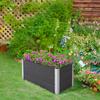 Garden Rectangular Planting Flower Elevated Raised Seed Bed Stand Pot Outdoor Planter Vegetable Herb Holder Display Box - 50H x 100L x 50Wcm