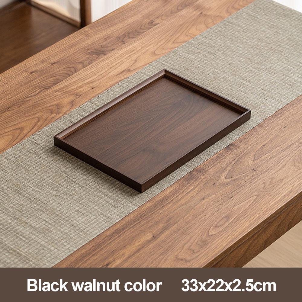 Retro Style Food Storage Trays Natural Bamboo Dessert Pallet Decorate Tray Wooden Tray  Bathroom